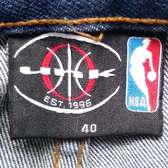 NBA UNK Denim Jeans Sz 40 Team Logo Patch - Picture 13 of 14